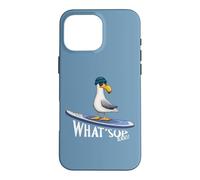 Carcasa para iPhone 16 Pro MAX What Sup Beaches Gaviota de Stand Up Paddle Casual