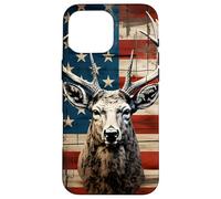 Carcasa para iPhone 16 Pro MAX Whitetail Deer Buck Hunting Vintage Hunter American USA