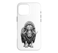 Carcasa para iPhone 16 Pro MAX Wild Musk Buey Amante Ártico Vida Silvestre Naturaleza Arte