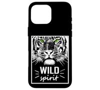 Carcasa para iPhone 16 Pro MAX Wild Spirit Tiger Quotes Summer Illustration Graphic Design