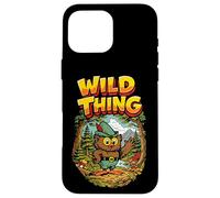 Carcasa para iPhone 16 Pro MAX Wild Thing! Retro Woodsy Owl Give a Hoot Vintage Earth Day