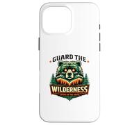 Carcasa para iPhone 16 Pro MAX Wilderness Bear Design Camping Naturaleza Senderista