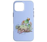 Carcasa para iPhone 16 Pro MAX Womens Girls Cottagecore Magical Frog Toad Snail Goblincore