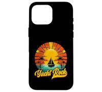 Carcasa para iPhone 16 Pro MAX Yacht Rock 70s 80s Navegación Vintage Atardecer Palm Beach