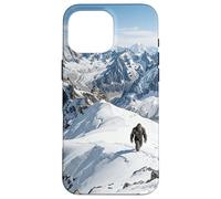 Carcasa para iPhone 16 Pro MAX Yeti Snow Mountain Peak - Gráfico Misterioso de Criatura Oculta