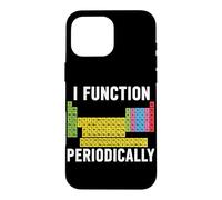 Carcasa para iPhone 16 Pro MAX Yo Función Periódicamente Divertido Profesor de Ciencias de Química Nerd