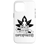 Carcasa para iPhone 16 Pro MAX Yoga te da superpoderes Lotus Meditación Pose