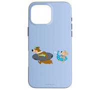 Carcasa para iPhone 16 Pro MAX Yogi Bear Yogi and Boo Boo Going Swimming