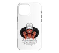 Carcasa para iPhone 16 Pro MAX Zodiac Cancer Inspired Afro Women White Grey Cap Black Girl