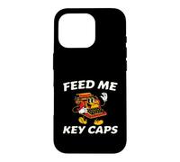 Carcasa para iPhone 16 Pro Mechanical Keyboard Feed Me Key Caps Retro Typist