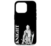 Carcasa para iPhone 16 Pro Medieval Renaissance Knight Live Without Fear Warrior