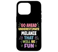 Carcasa para iPhone 16 Pro Melanie Personalized Women's Gift Custom Melanie
