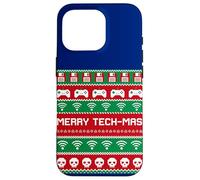 Carcasa para iPhone 16 Pro Merry Tech-Mas Disquete WiFi Videojuegos