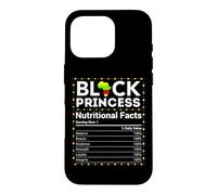 Carcasa para iPhone 16 Pro Mes de la Historia Negra Africana Princesa Información Nutricion