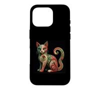 Carcasa para iPhone 16 Pro Mexican Alebrije Cat