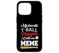 Carcasa para iPhone 16 Pro Mi Jugador Favorito de T-Ball me Llama Meme Baseball Día de la Madre