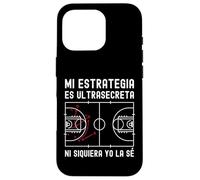 Carcasa para iPhone 16 Pro Mi Plan de Juego es Ultra Secreto Entrenador de Baloncesto