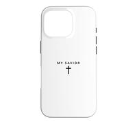 Carcasa para iPhone 16 Pro Mi Salvador Minimalista Fe Jesús Cool Christian