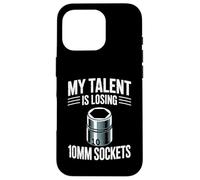 Carcasa para iPhone 16 Pro Mi Talento está perdiendo 10MM Sockets Car Guy Meme Mecánico de Coches