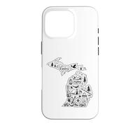 Carcasa para iPhone 16 Pro Michigan Camping Adventure UP & Lower Peninsula Outdoor