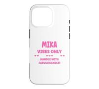 Carcasa para iPhone 16 Pro Mika Personalized Name Funny Cute Custom Mika Name