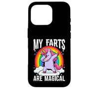 Carcasa para iPhone 16 Pro Mis Pedos Son mágicos y Divertidos Unicornios tirándose Pedos