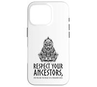 Carcasa para iPhone 16 Pro Mitología vikinga - Respeta a Tus antepasados - Dios nórdico Odin