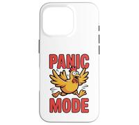 Carcasa para iPhone 16 Pro Modo de pánico Pollo Divertido Caos Humor