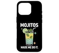 Carcasa para iPhone 16 Pro Mojitos Made Me Do It Cóctel Lima Mentas