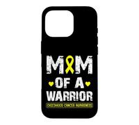 Carcasa para iPhone 16 Pro Mom of a Warrior Childhood Cancer Awareness Mother Women