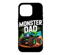 Carcasa para iPhone 16 Pro Monster Truck Dad Family Crew Día del Padre a Juego Brithday
