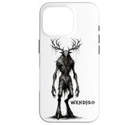 Carcasa para iPhone 16 Pro Monstruo Wendigo, Skinwalker, críptido, Malvado Monstruo de Terror