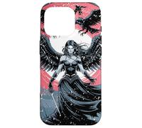 Carcasa para iPhone 16 Pro Morrigan Diosa de la Guerra y el Destino con Cuervos y alas