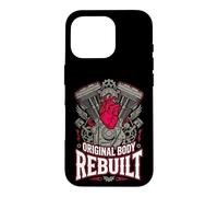 Carcasa para iPhone 16 Pro Motor de Ciclista de cirugía cardíaca reconstruido Original del Cuerpo