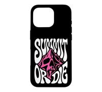 Carcasa para iPhone 16 Pro Mountaineering Summit Or Die Peak Bagger Skull Climbing