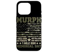 Carcasa para iPhone 16 Pro Murph 1 Mile Run 100 Pullups 200 Flexiones 300 Sentadillas 1 Milla R