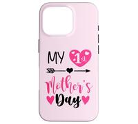 Carcasa para iPhone 16 Pro My First Mothers Day Outfit Mommy 1st Time Mom Happy Mother