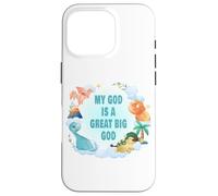Carcasa para iPhone 16 Pro My God is a Big God - Christian Faith Kids & Adult Dinosaur