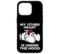 Carcasa para iPhone 16 Pro My Other Heart Is Under The Hood Quote