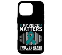 Carcasa para iPhone 16 Pro My Voice Matters Support Sexual Assault Awareness Gifts