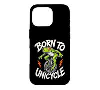 Carcasa para iPhone 16 Pro Nacido para Monociclo Rana Árbol Montando Uniciclista