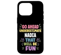 Carcasa para iPhone 16 Pro Nadia Personalized Women's Gift Custom Nadia