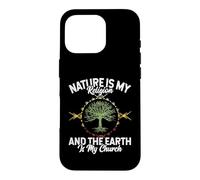 Carcasa para iPhone 16 Pro Nature Is My Religion Earth Is My Church Native American Day