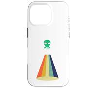 Carcasa para iPhone 16 Pro Nave Espacial OVNI secuestro alienígena, Divertido área Retro 51 UAP ET Regalo