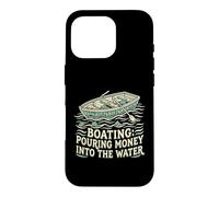Carcasa para iPhone 16 Pro Navegación Verter Dinero En El Agua Motorboat Capitán