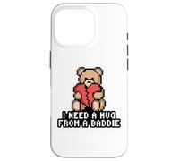 Carcasa para iPhone 16 Pro Necesito UN Abrazo DE UN Baddie Pixel Teddy Bear Broken Heart