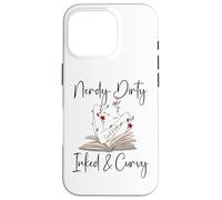 Carcasa para iPhone 16 Pro Nerdy Dirty Inked & Curvy Book Smut Reader Tattooed Bookworm