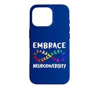 Carcasa para iPhone 16 Pro Neurodiversidad Rainbow Infinity Butterfly TDAH Autismo