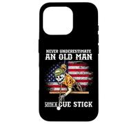 Carcasa para iPhone 16 Pro Never Underestimate An Old Man with A Cue Stick I Billiards