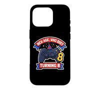 Carcasa para iPhone 16 Pro New Boys Age Who Cumple 8 años, Divertido Jugador de 8 años
